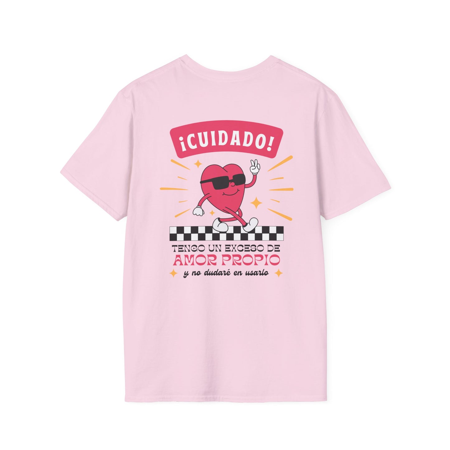 Cuidado! Amor Propio Unisex T-Shirt - Fun Graphic Tee for Self-Love