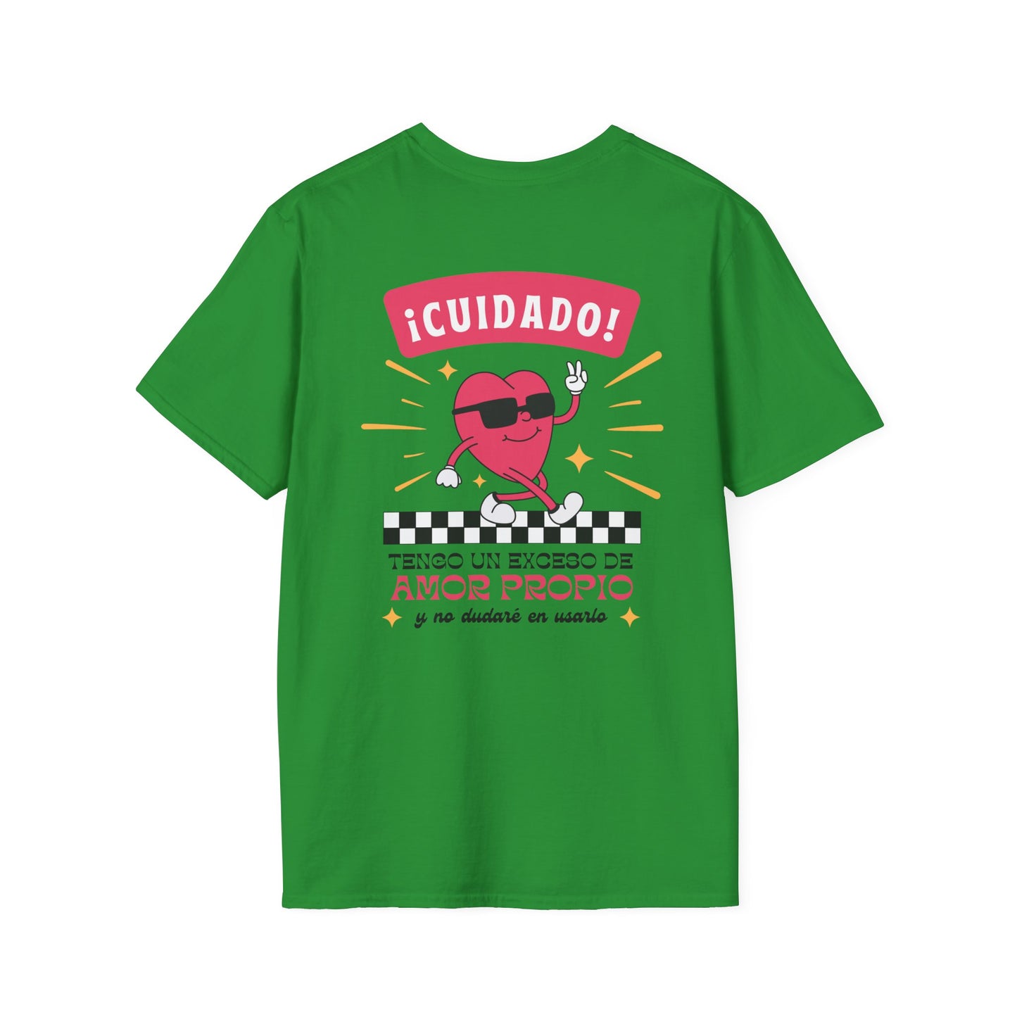 Cuidado! Amor Propio Unisex T-Shirt - Fun Graphic Tee for Self-Love