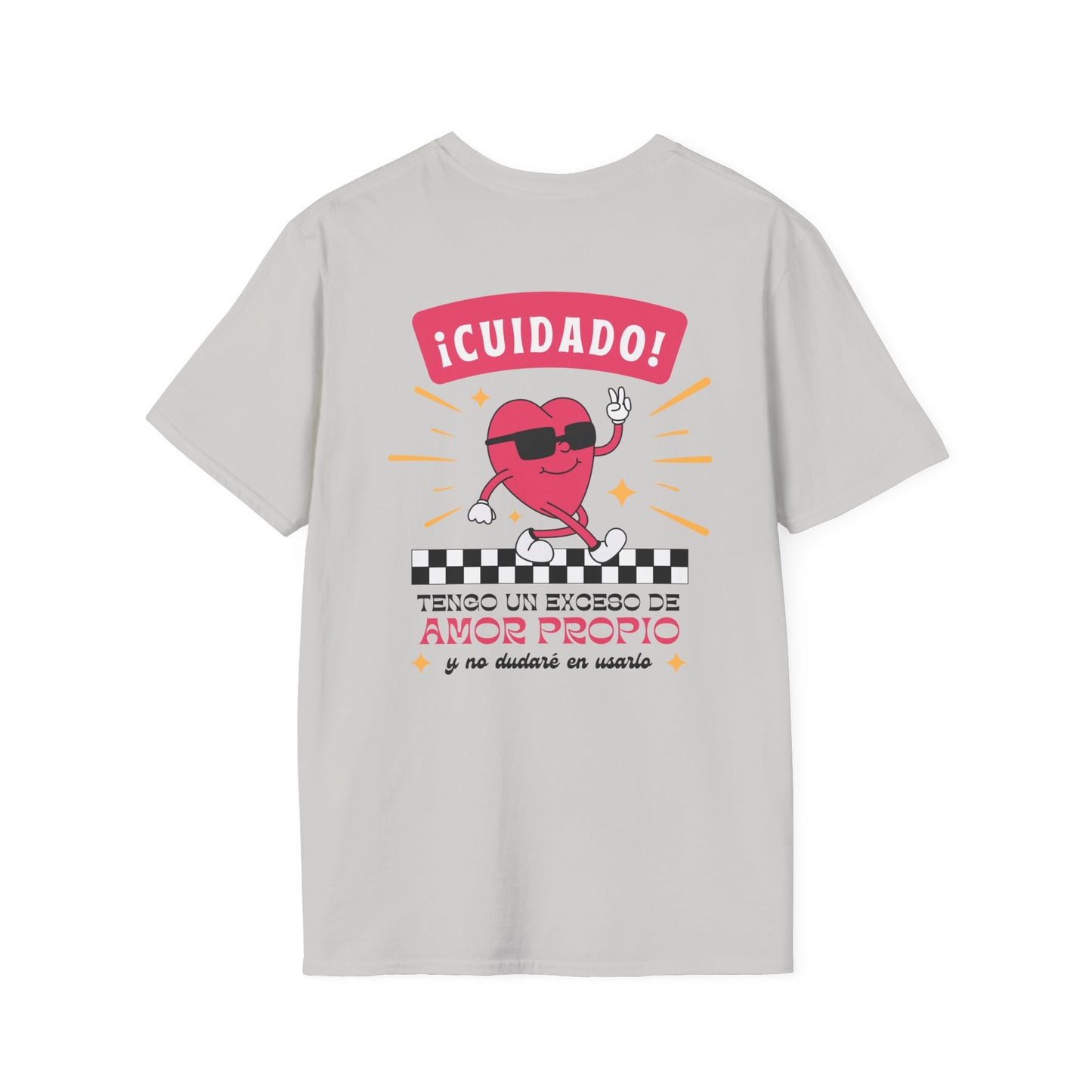 Cuidado! Amor Propio Unisex T-Shirt - Fun Graphic Tee for Self-Love