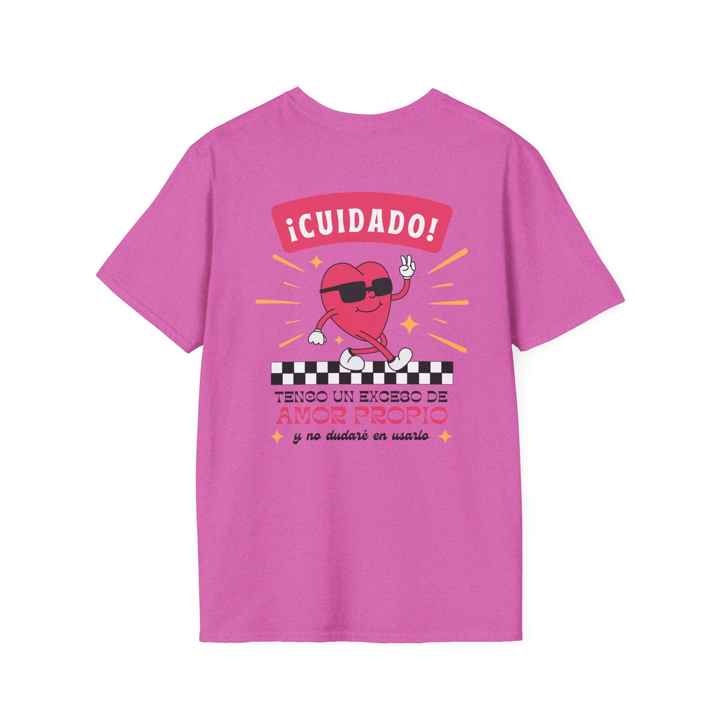 Cuidado! Amor Propio Unisex T-Shirt - Fun Graphic Tee for Self-Love