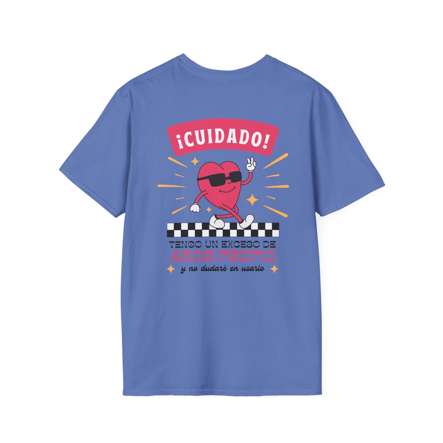 Cuidado! Amor Propio Unisex T-Shirt - Fun Graphic Tee for Self-Love